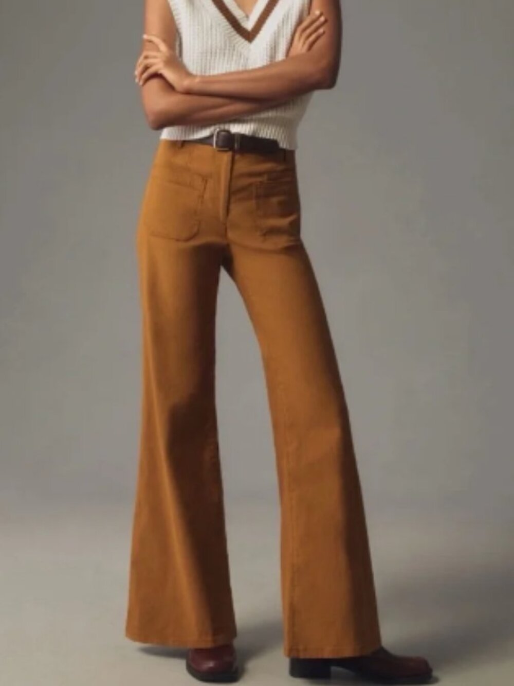 NWOT Anthro The Junie High-Rise Flare Pants by Maeve: Magic Fabric Edition SZ 25